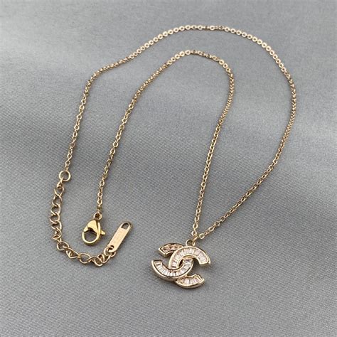 double c chanel necklace|chanel double layer necklace.